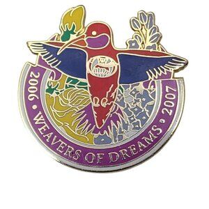 2006–2007 LOSNA Weavers of Dreams Leadership Award Enamel Hummingbird Pin